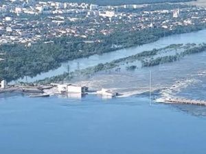 تعرض سد نوفا كاخوفكا لأضرار جسيمة