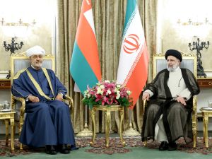 سلطان عمان هیثم بن طارق خلال زيارته الى ايران الاسبوع الماضي