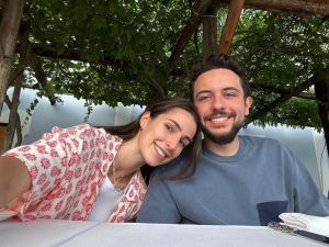 الأمير الحسين والأميرة رجوة في شهر العسل 