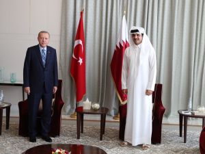 Tamim bin Hamad and Rajab Tayeb Erdogan