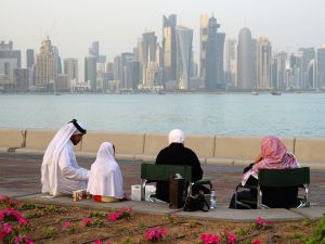Qatari family in Doha