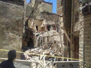 انهيار عقار في حي الجمرك بالإسكندرية