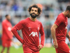 محمد صلاح (Photo by Lindsey Parnaby / AFP)