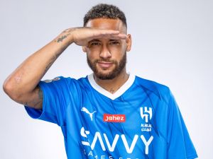 نيمار بقميص الهلال (المصدر: AFP PHOTO / HO / Saudi Pro League)