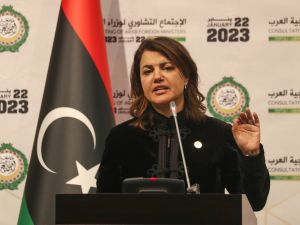 Libyan former Foreign Affairs Minister Najla El Mangoush