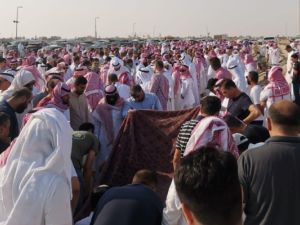 تشييع جثمان عائلة الخرمة في السعودية 