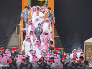 مشاهد غسل الكعبة المشرفة