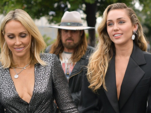 Tish was married to Miley's father, Billy Ray (AFP)