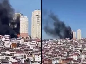 Massive fire in Istanbul, Turkey
