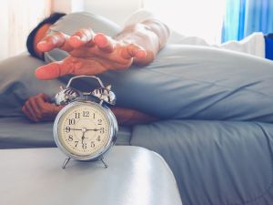 waking up before the alarm