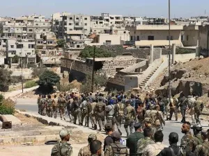 عناصر من الجيش السوري في درعا
