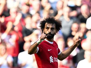 محمد صلاح (Photo by Paul ELLIS / AFP)