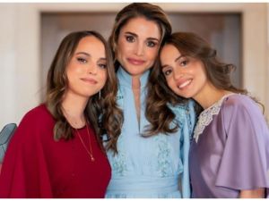 Queen Rania, Princess Iman and Princess Salma. (Instagram/ Queen Rania) Princess Salma