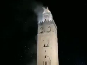 صومعة جامع الكتبية الشهير في مراكش 