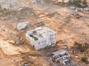 From social media  Libya's floods