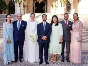 عائلة الأميرة سمية في حفل زفاف نجلها طارق ناصر جودة