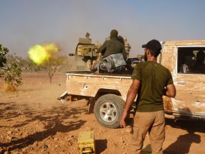 جانب من المعارك بين المعارضة السورية المدعومة من تركيا، وقوات قسد شمال شرق سوريا