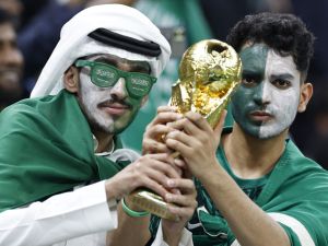 السعودية وحلم استضافة مونديال 2034 (Photo by Khaled DESOUKI / AFP)
