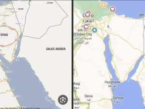 هل حقا حذف غوغل اسم سيناء من خرائطه؟