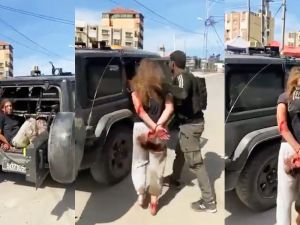 رهينة إسرائيلية بيد حماس