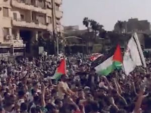 تظاهرات حاشدة في انحاء مصر دعما لغزة