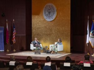 Memoir Author Amal Ghandour Explores Generational Struggles across the Arab World with Georgetown's Dean Masri