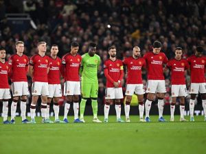 فريق مانشستر يونايتد (Photo by Paul ELLIS / AFP)
