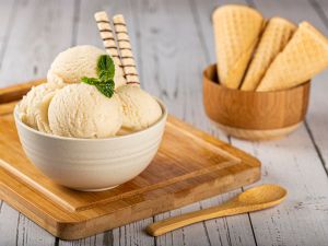 Shutterstock Vanilla ice cream