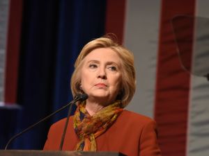 Alex Rosen confronted Hillary Clinton at a campaign event in Houston, Texas. (A Katz/ Shutterstock)