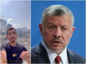 الملك عبدالله الثاني - الناشط صالح الجعفراوي 