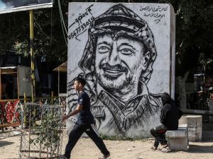 Palestinian leader Yasser Arafat