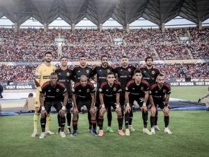 فريق الأهلي المصري (Photo by ERICKY BONIPHACE / AFP)