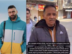 المواطن الغزاوي النازح - معتز عزايزة 