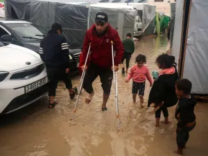الامطار تداهم خيم النازحين في غزة - الصورة عن منصة Pal Daily