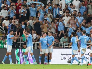 سيتي يظفر باللقب (Photo by Giuseppe CACACE / AFP)