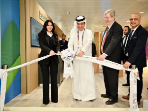Microsoft booth at Expo 2023 Doha, highlights AI innovations in sustainability technologies