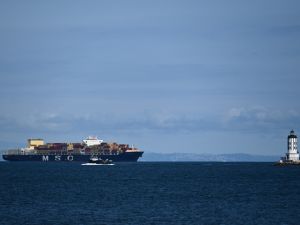 MSC ship in the Red Sea