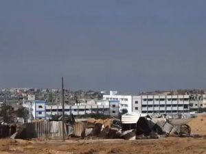 Israel bombed two UNRWA Elementary Schools in Beit Hanoun in Gaza. (Twitter)