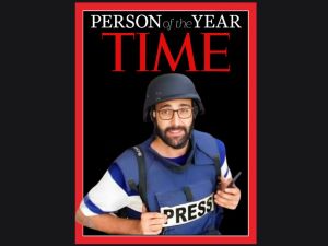 معتز عزايزة على غلاف مجلة تايمز 