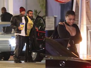 Tyga and Chloe Bailey spark romance rumors after leaving the club together over Christmas break. (X)