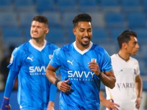 سالم الدوسري نجم الهلال (Photo by Fayez NURELDINE / AFP)