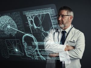 3d holographic scan of human anatomy research