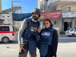 هند الخضري ومعتز عزايزة 