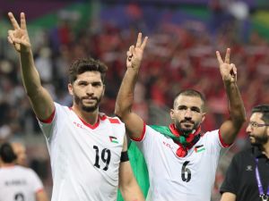 فلسطين تصنع التاريخ (Photo by Giuseppe CACACE / AFP)