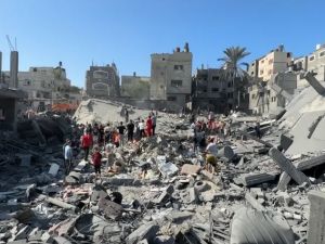 قصف عنيف تتعرض له مدينة خان يونس