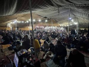 صورة متداولة من قيام الليل بعمان نصرة لغزة