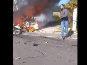 السايرة المستهدفه في البازورية 