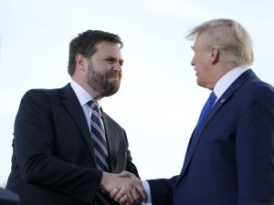 J.D. Vance is the potential Donald Trump 2024 running mate. (Joe Maiorana/AP)
