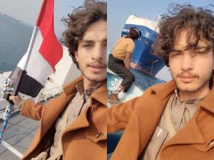 Rashid Al Haddad: The viral Yemeni Timothée Chalamet lookalike pirate who fights for Palestine on a hijacked ship. (TikTok)