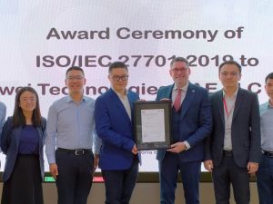 مجموعة أعمال المستهلكين في هواوي الإمارات تنال شهادة دولية لنظام إدارة خصوصية البيانات وحمايتها